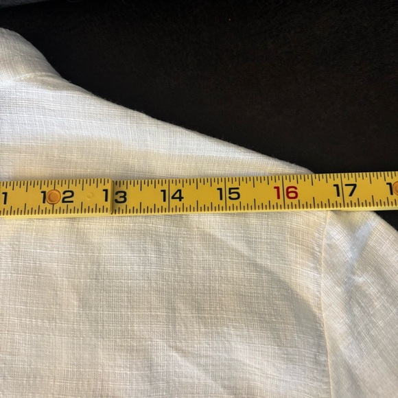 EILEEN FISHER Creamy linen blend boxy jacket w/ Mandarin collar Long sleeves PL - Picture 11 of 16